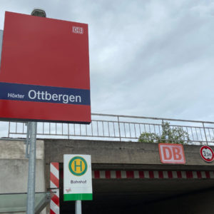 Rundgang durch Ottbergen - hier am Bahnhof.